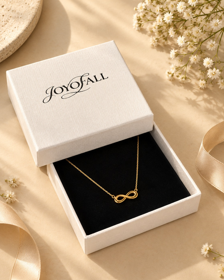 Gold Infinity Pendant Necklace for Women
