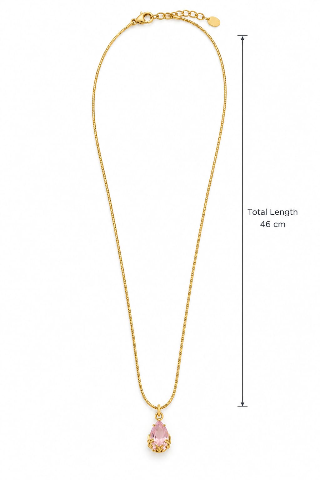 Gold Plated Pink necklace