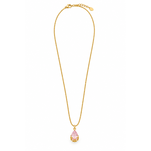 Gold Plated Pink necklace