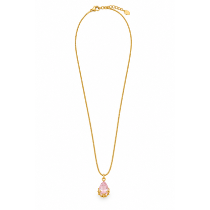 Gold Plated Pink necklace