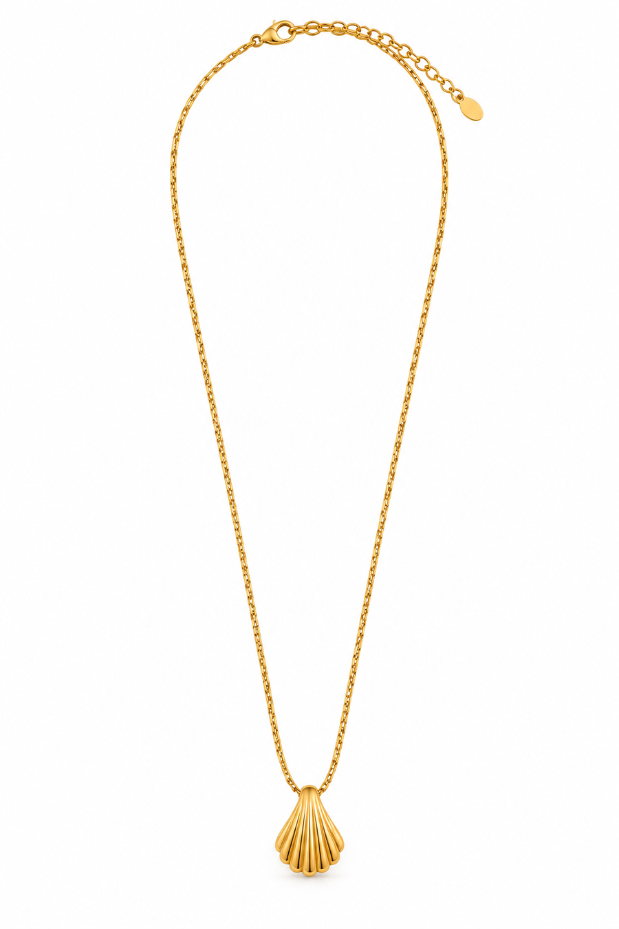 Gold Seashell Pendant Necklace for Women